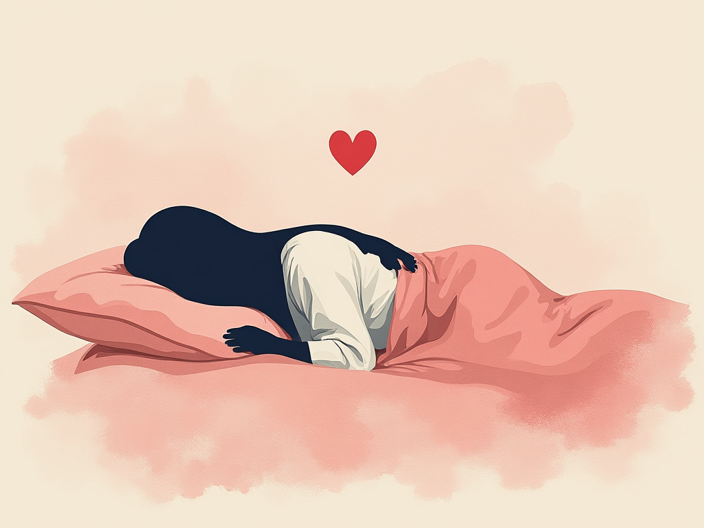 Angry couple sleeping